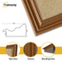 Swept Style Panoramic Walnut Picture Frame Wall Décor Photo Frame