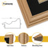 Swept Style Oak Picture Frame Wall Décor Photo Frame With Black Mount