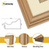 Swept Style Square Oak Picture Frame Wall Decor Photo Frame With Ivory Mount