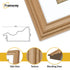 Swept Style Oak Picture Frame Wall Décor Photo Frame With White Mount