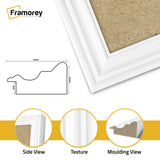 Swept Style White Picture Frame Wall Décor Photo Frame