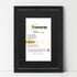 Swept Style Black Picture Frame Wall Décor Photo Frame With Black Mount