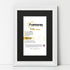 Swept Style White Picture Frame Wall Décor Photo Frame With Black Mount