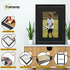 Swept Style Black Picture Frame Wall Décor Photo Frame With Black Mount