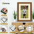 Swept Style Walnut Picture Frame Wall Décor Photo Frame With Ivory Mount