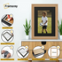 Swept Style Oak Picture Frame Wall Décor Photo Frame With Black Mount