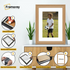 Swept Style Oak Picture Frame Wall Décor Photo Frame With White Mount