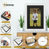 Swept Style White Picture Frame Wall Décor Photo Frame With Black Mount