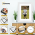 Swept Style White Picture Frame Wall Decor Photo Frame With White Mount