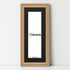 Swept Style Panoramic Oak Picture Frame Wall Décor Photo Frame With Black Mount
