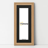 Swept Style Panoramic Oak Picture Frame Wall Décor Photo Frame With Black Mount