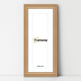 Swept Style Panoramic Oak Picture Frame Wall Décor Photo Frame With White Mount