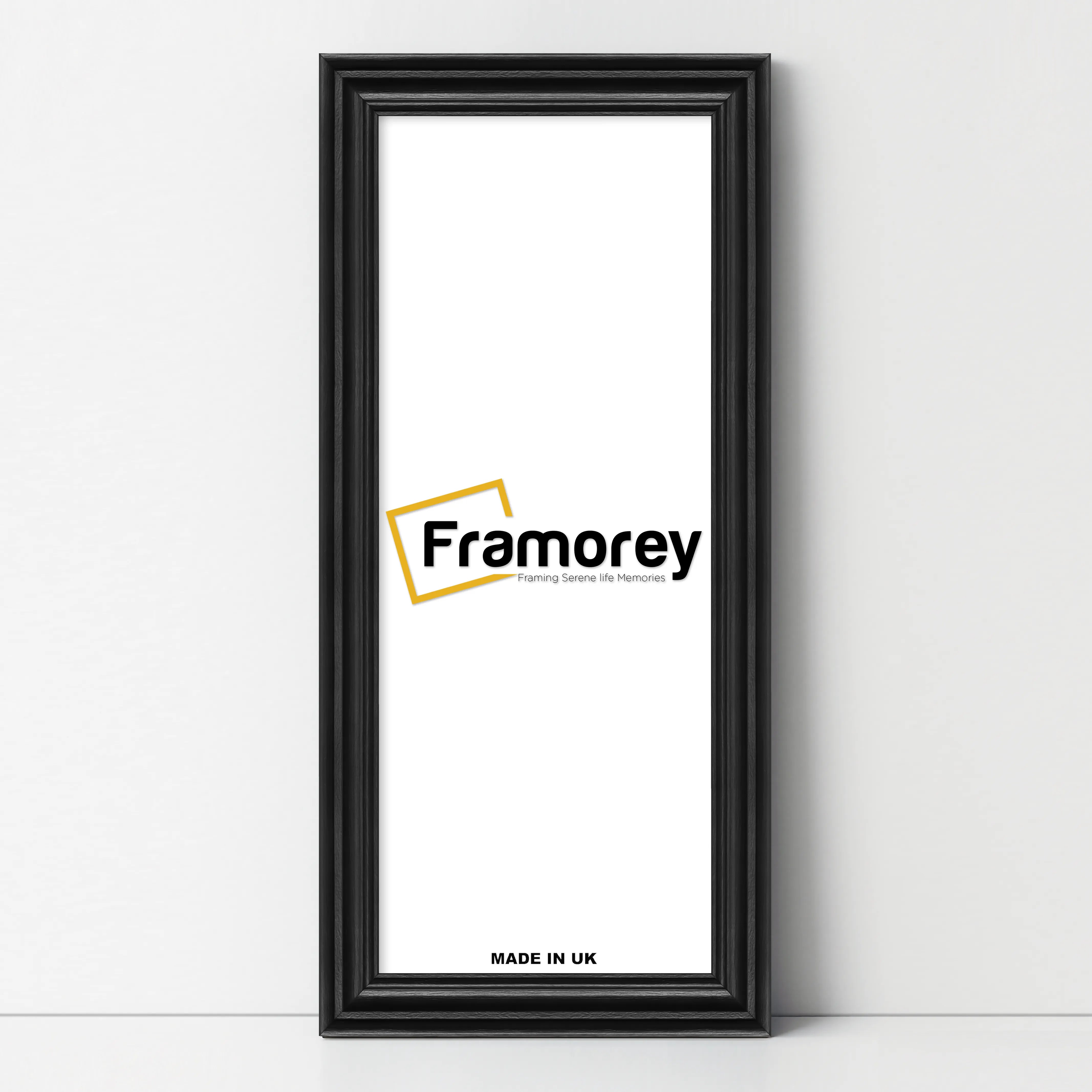 Swept Style Panoramic Black Picture Frame Wall Décor Photo Frame