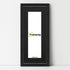Swept Style Panoramic Black Picture Frame With Black Mount Photo Frame