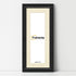 Swept Style Panoramic Black Picture Frame Photo Frame With Ivory Mount