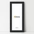 Swept Style Panoramic Black Picture Frame Wall Frame With White Mount