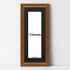 Swept Style Panoramic Walnut Picture Frame Wall Décor Photo Frame With Black Mount