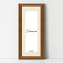 Swept Style Panoramic Walnut Picture Frame With Ivory Mount