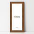 Swept Style Panoramic Walnut Picture Frame Photo Frame With White Mount