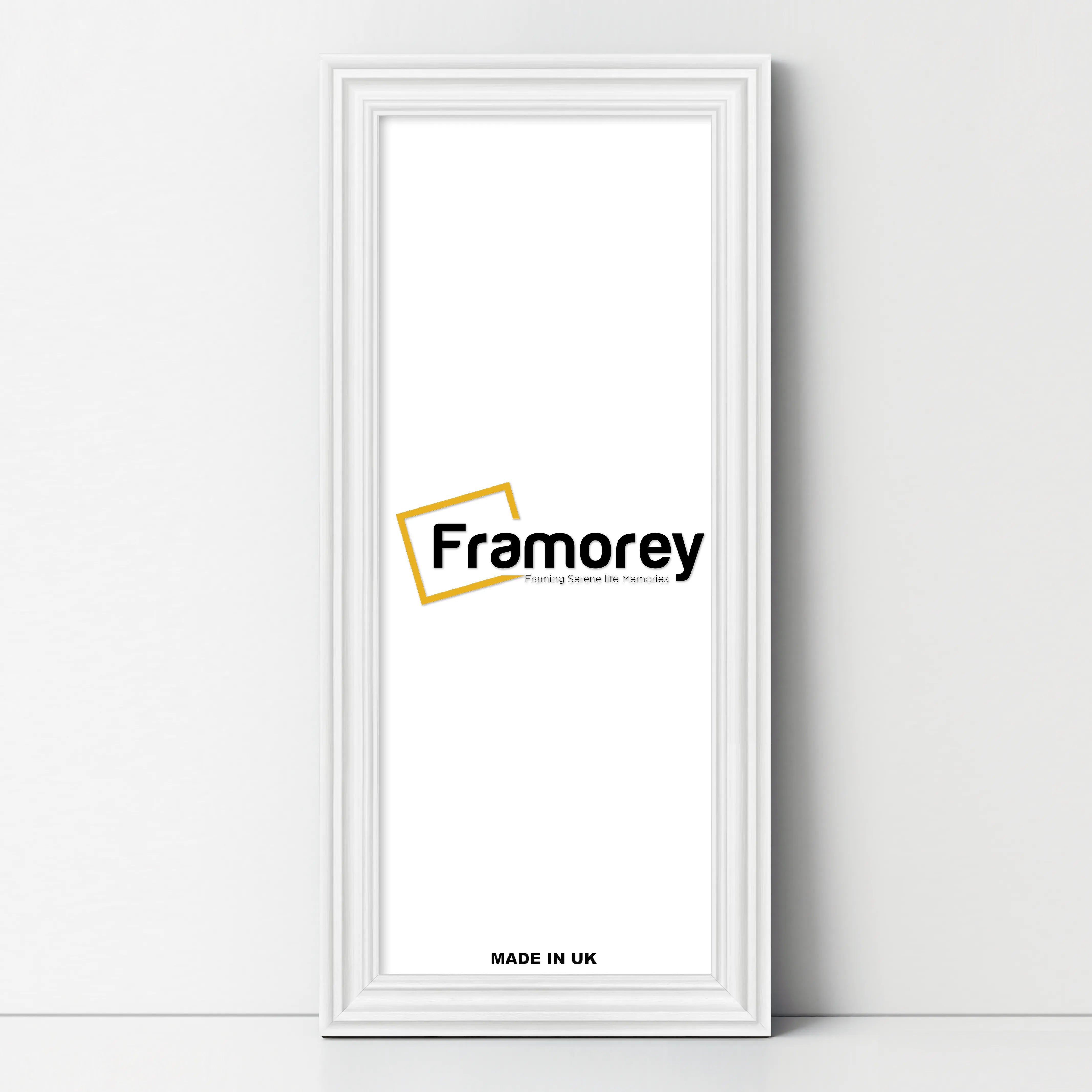 Swept Style Panoramic White Picture Frame Wall Décor Photo Frame