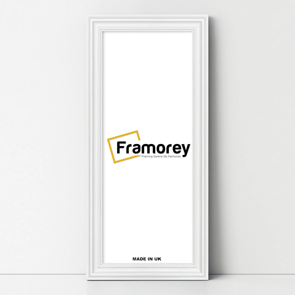 Swept Style Panoramic White Picture Frame Wall Décor Photo Frame