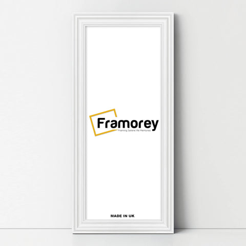 Swept Style Panoramic White Picture Frame Wall Décor Photo Frame