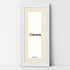 Swept Style Panoramic White Picture Frame Photo Frame With Ivory Mount