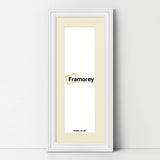 Swept Style Panoramic White Picture Frame Photo Frame With Ivory Mount