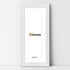 Swept Style Panoramic White Picture Frame Wall Frame With White Mount