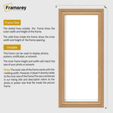 Swept Style Panoramic Oak Picture Frame Wall Décor Photo Frame