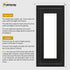 Swept Style Panoramic Black Picture Frame With Black Mount Photo Frame