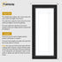 Swept Style Panoramic Black Picture Frame Wall Frame With White Mount