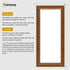 Swept Style Panoramic Walnut Picture Frame Wall Décor Photo Frame