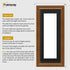 Swept Style Panoramic Walnut Picture Frame Wall Décor Photo Frame With Black Mount