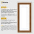Swept Style Panoramic Walnut Picture Frame Photo Frame With White Mount