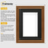Swept Style Walnut Picture Frame Wall Décor Photo Frame With Black Mount