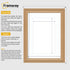 Swept Style Oak Picture Frame Wall Décor Photo Frame With White Mount