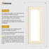 Swept Style Panoramic White Picture Frame Photo Frame With Ivory Mount