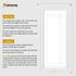 Swept Style Panoramic White Picture Frame Wall Frame With White Mount