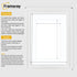 Swept Style White Picture Frame Wall Decor Photo Frame With White Mount