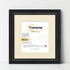 Swept Style Square Black Picture Frame Wall Decor Photo Frame With Ivory Mount