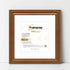 Swept Style Square Walnut Picture Frame Wall D?cor Photo Frame With White Mount