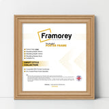 Swept Style Square Size Oak Picture Frame Wall Decor Photo Frame