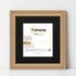 Swept Style Square Oak Picture Frame Wall Decor Photo Frame With Black  Mount