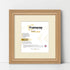 Swept Style Square Oak Picture Frame Wall Decor Photo Frame With Ivory Mount