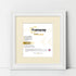 Swept Style Square White Picture Frame Wall Decor Photo Frame With Ivory Mount