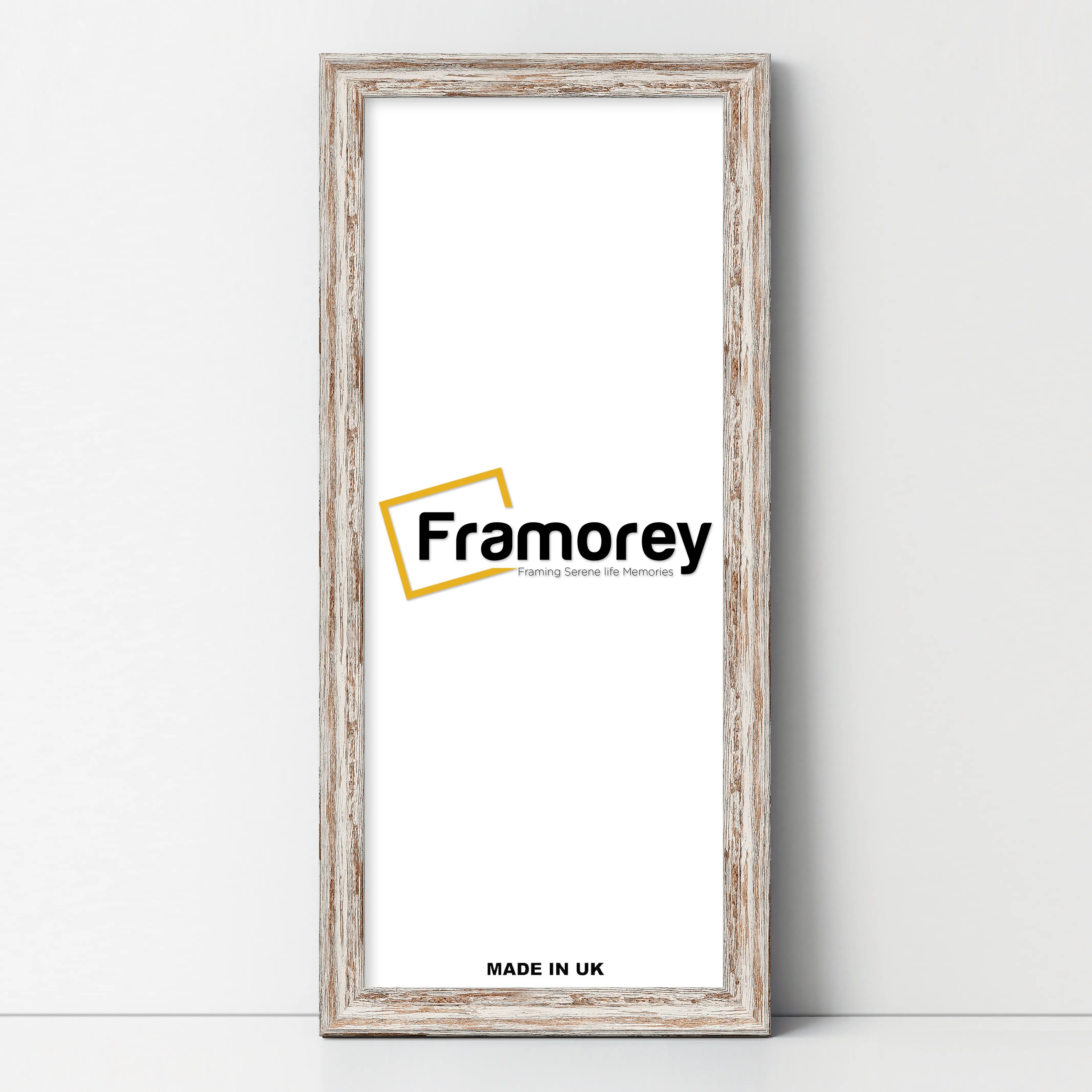 Panoramic Size Vintage Distressed Walnut Photo Frames Wall Art Frame