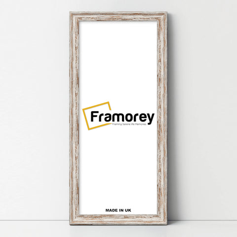 Panoramic Size Vintage Distressed Walnut Photo Frames Wall Art Frame