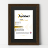 Walnut Picture Frame with Black Mount