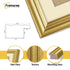 Antique Style Square Gold Picture Frame Photo Frame With Ivory Mount